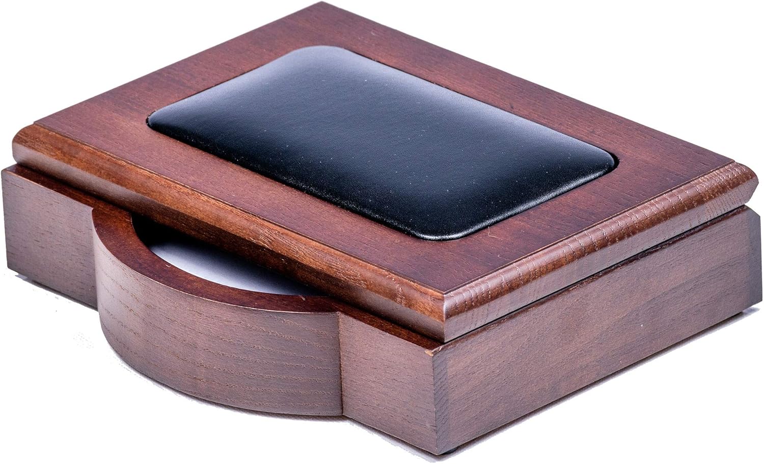 DACASSO Wood & Leather Desk Set - Luxury Leather Desk Pad & Desk Organization Essentials